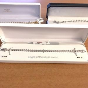 Diamond and Sterling Silver Tennis bracelet